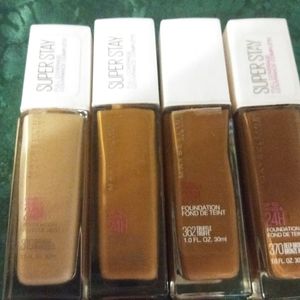 Maybelline superstay foundations